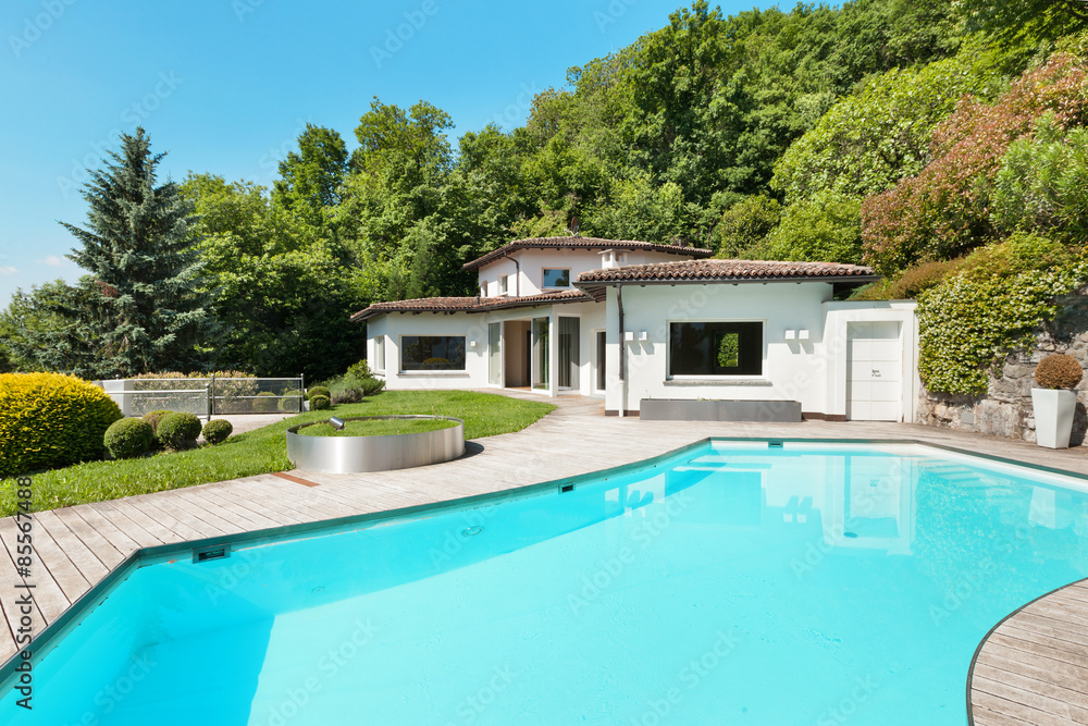 villa with swimming pool