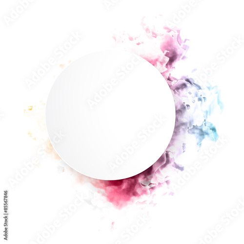 Vector color cloud. 