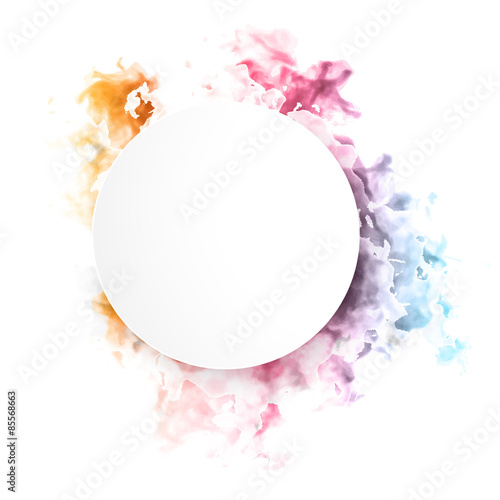 Vector color cloud. 