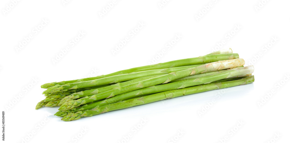 Fresh asparagus on white background Fresh asparagus on white background