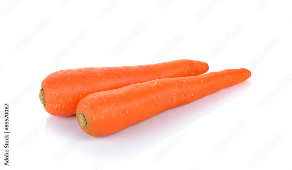 fresh carrots isolated on white background fresh carrots isolated on white background