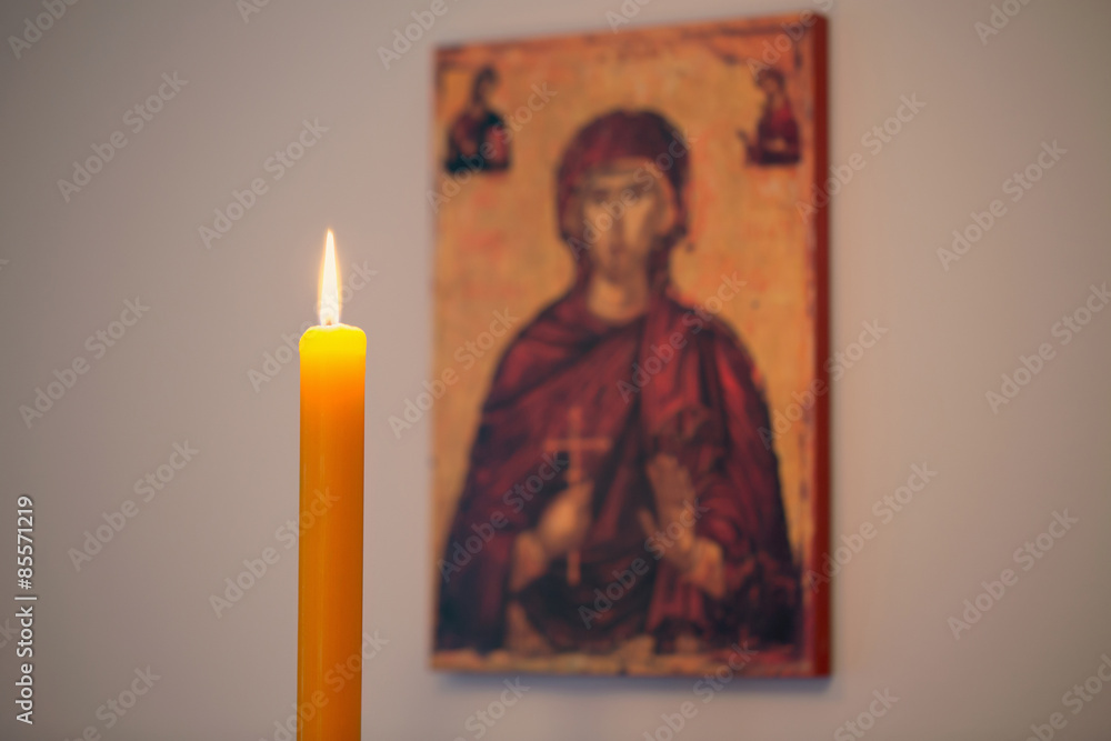 Fototapeta premium Candle light for religious celebration/Religious symbol