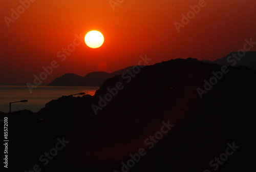 Sunset on the island © urazovsky