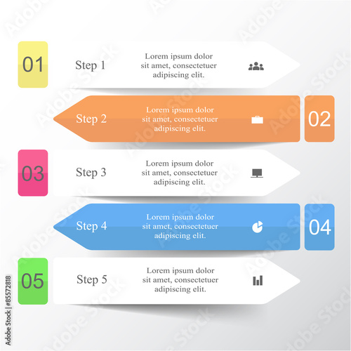 Vector lines arrows infographic.