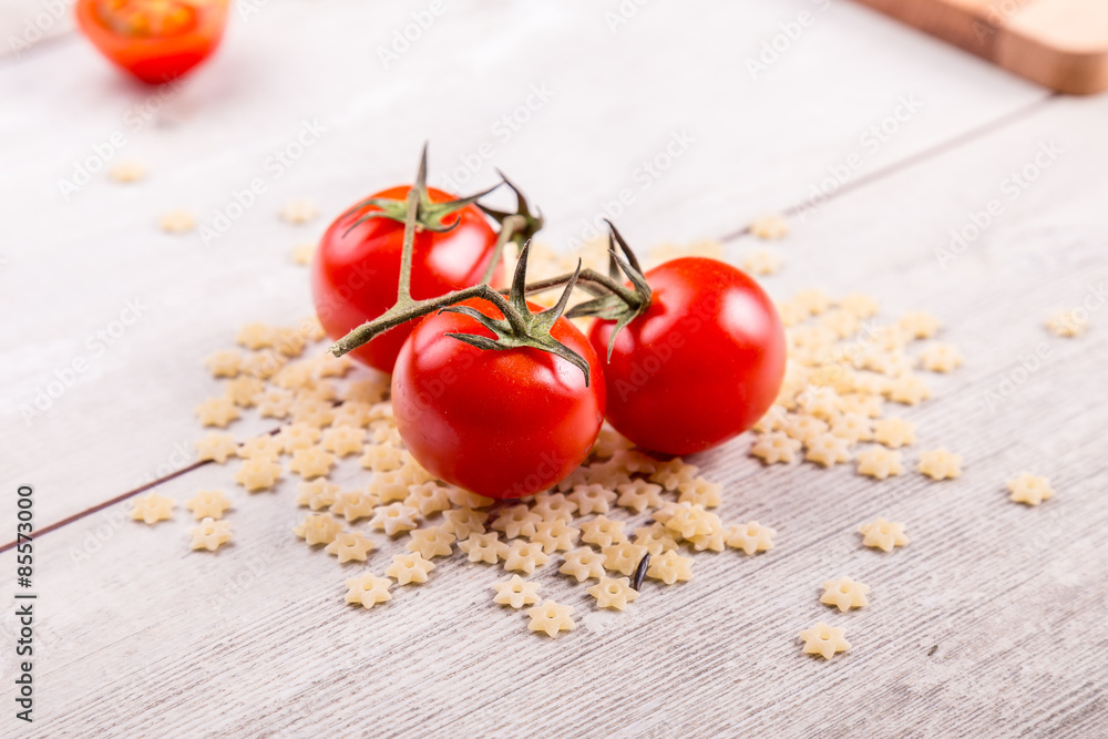 Close-up of fresh, ripe cherry tomatoes Close-up of fresh, ripe cherry tomatoes