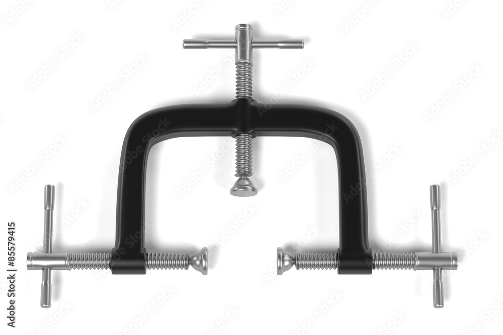 3d render of industrial clamp 3d render of industrial clamp