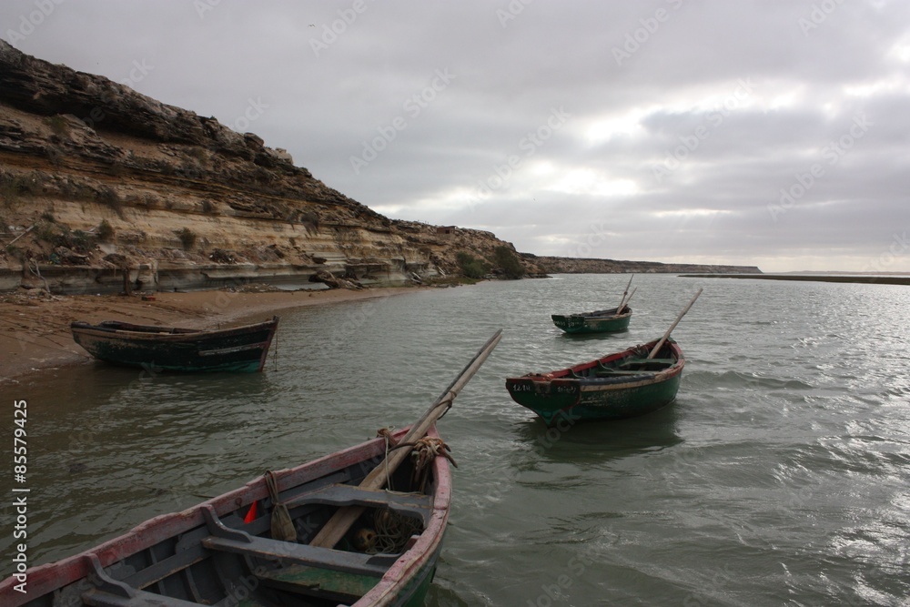 Maroc, bateaux de pêche