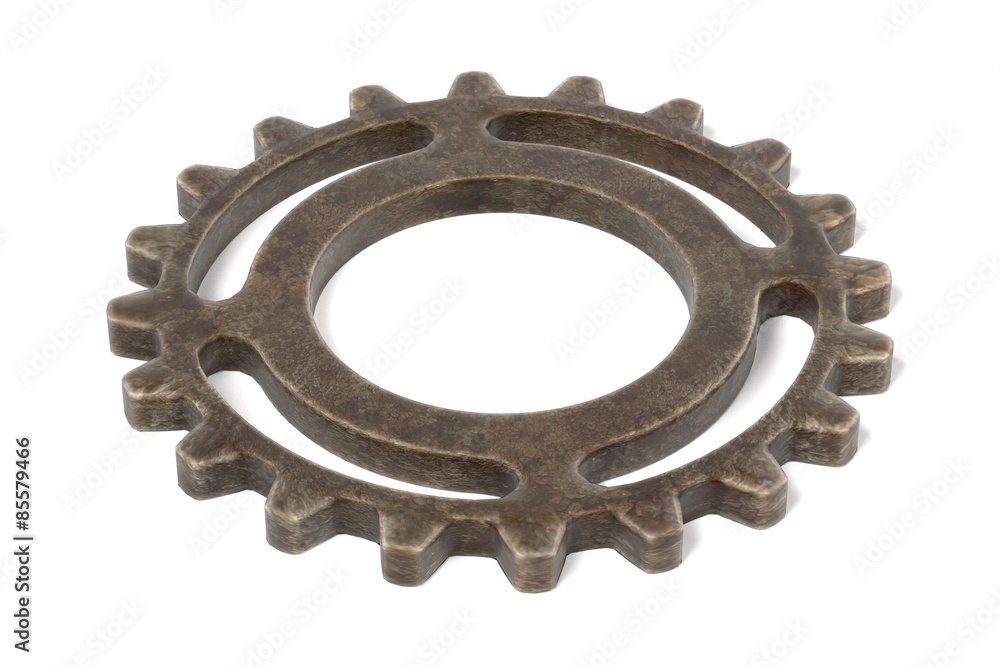 3d render of gear wheel