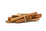 Cinnamon sticks tied by rope