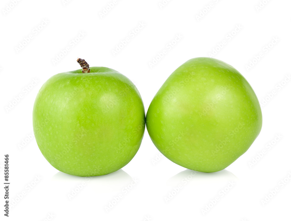 Green apple, isolated on white background Green apple, isolated on white background