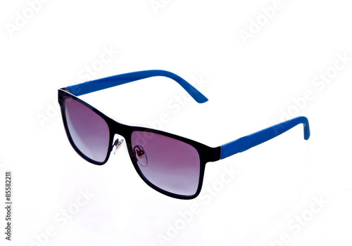 stylish sunglasses isolated on white