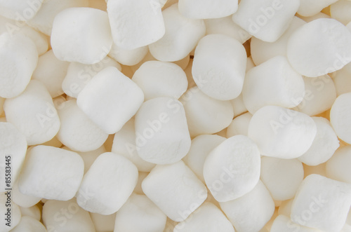 Mini Marshmallows Close Up
