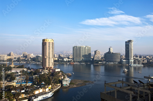 Egypt, Cairo,view of the city from the Nile river © giumas