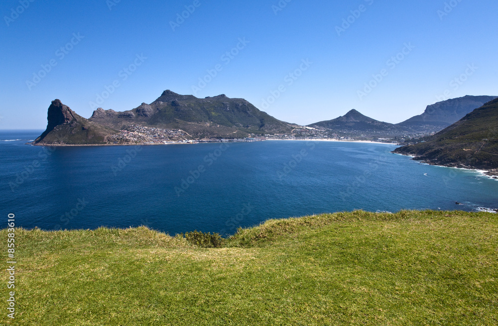 South Africa, Cape town, panoramic view of Hout bay