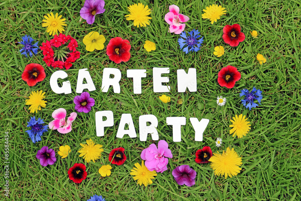 Gartenparty StockFoto Adobe Stock