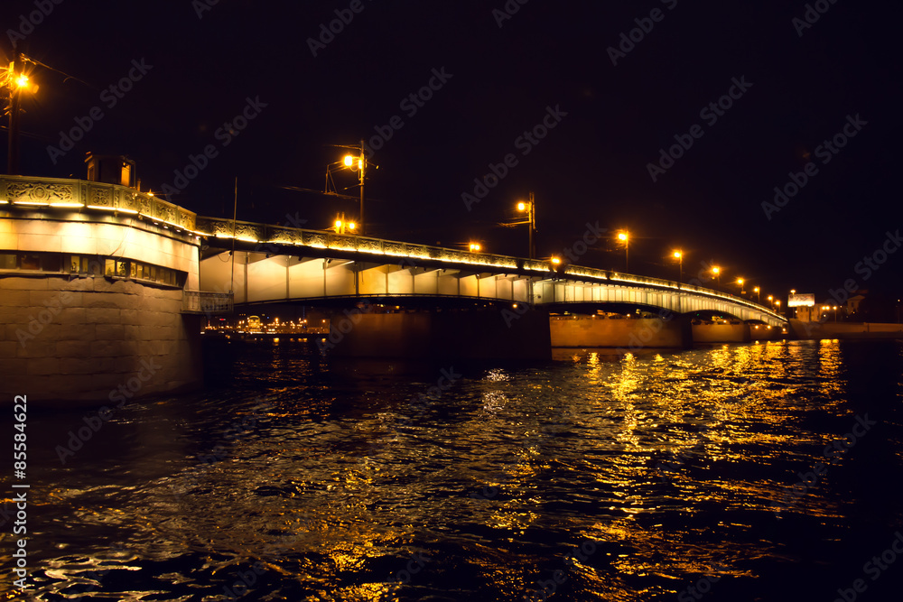 Bridge across the Neva River.