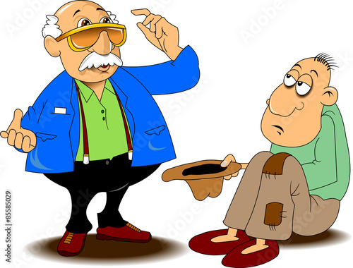 man and the beggar