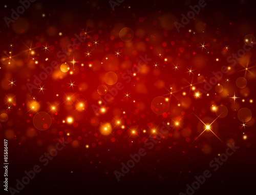 elegant red festive background with stars