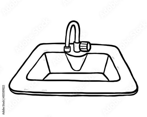 bathroom sink and faucet