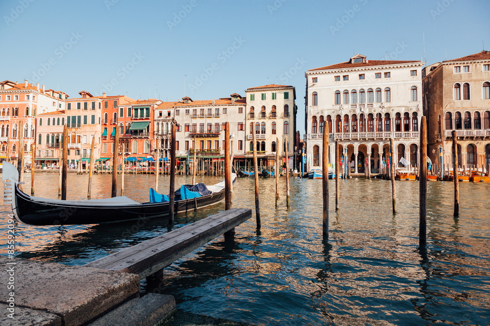 Gondel am Canal Grande in Venedig