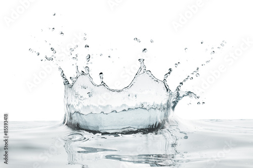water splashing on calm surface