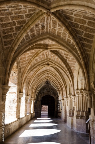 Courtyard of the famous Monasterio de Piedra