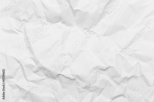 Crumpled white paper