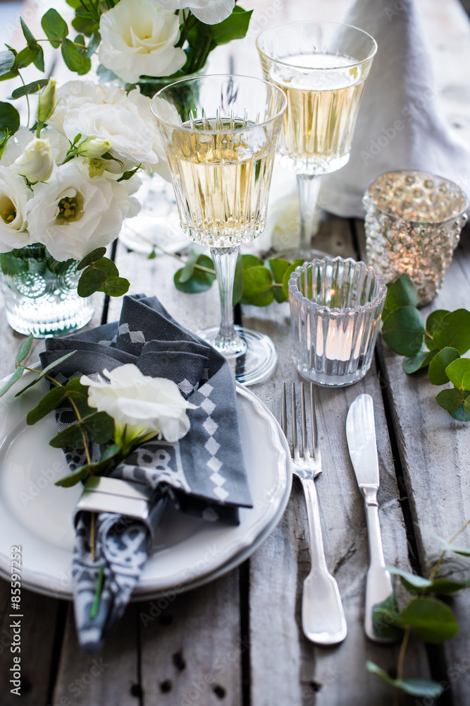 Fototapeta premium summer wedding table decor