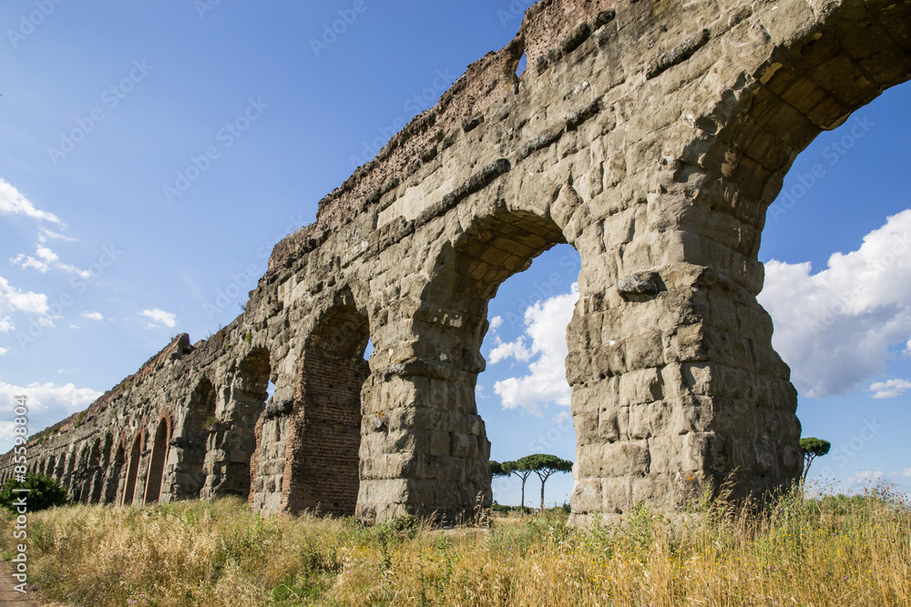 Parco degli acquedotti in estate - Roma