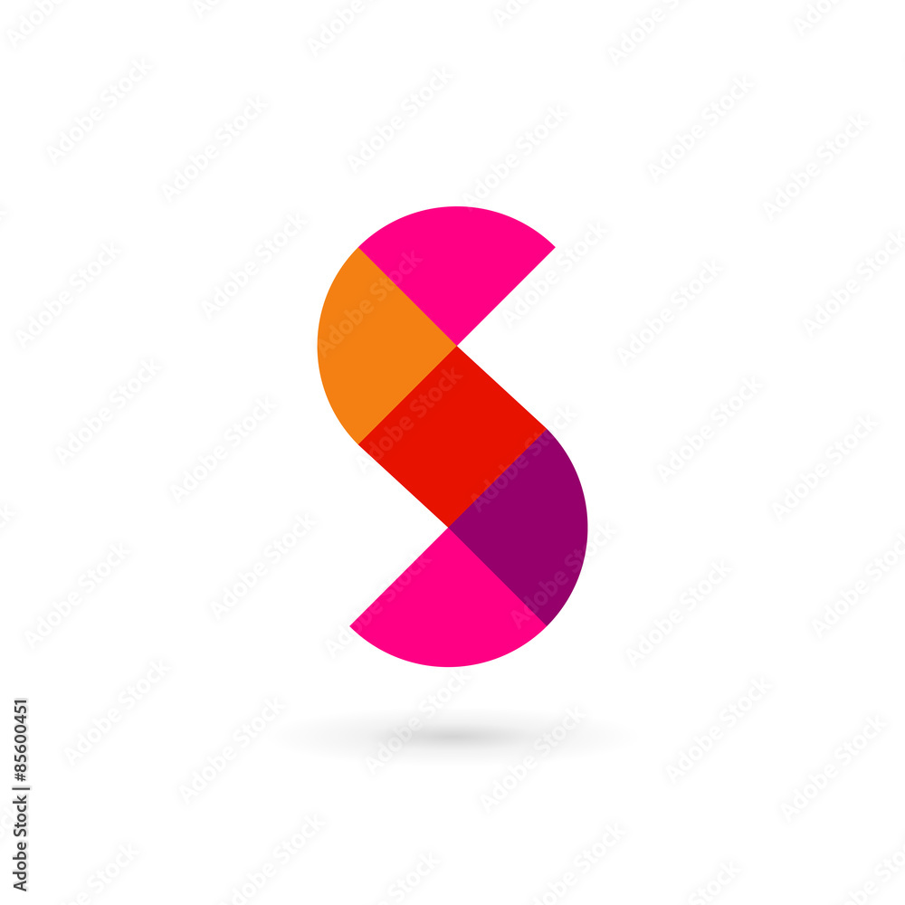 Letter S mosaic logo icon design template elements Letter S mosaic logo icon design template elements
