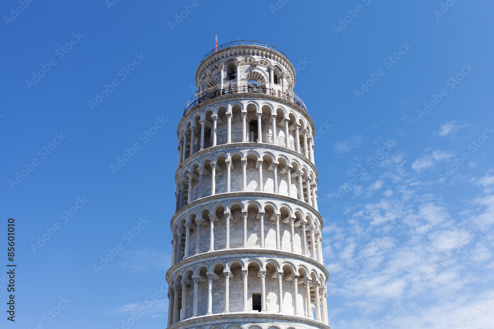 Tower in Pisa, Italy.
