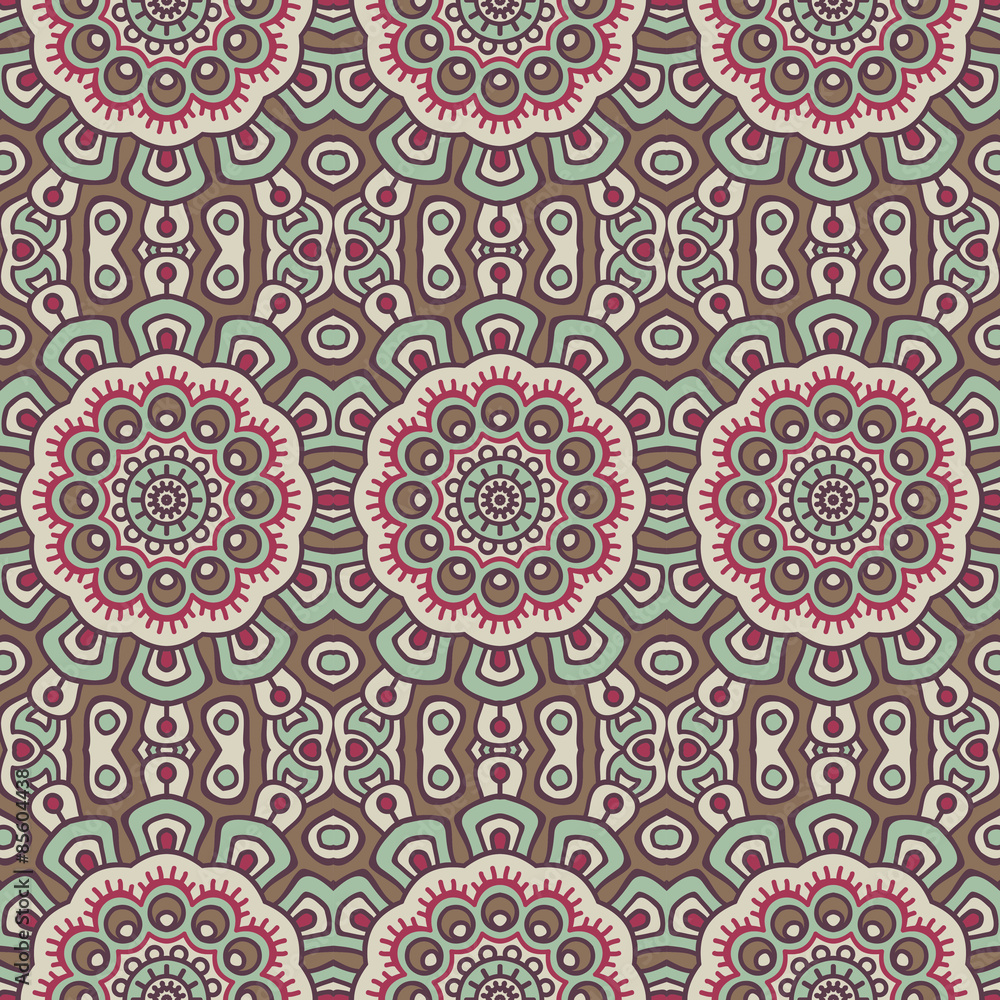 Ethnic floral seamless pattern Ethnic floral seamless pattern