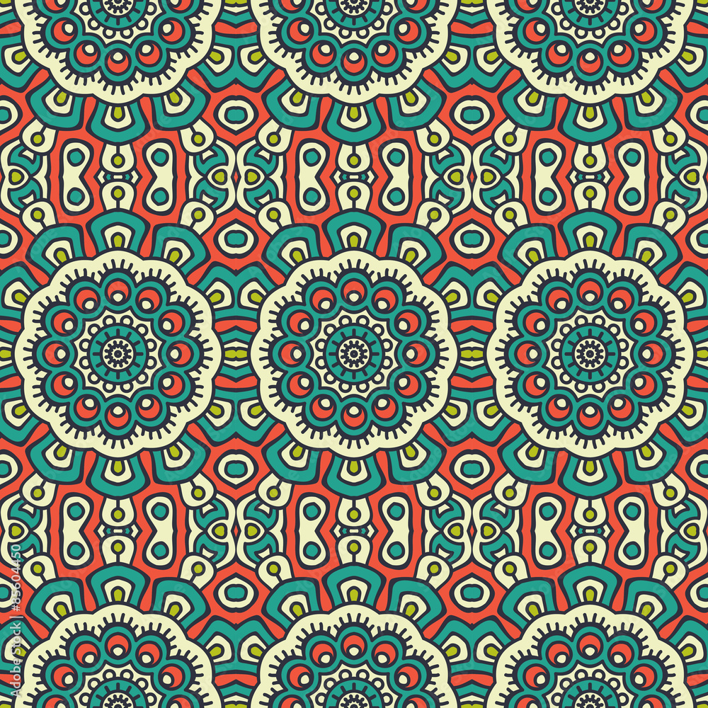 Ethnic floral seamless pattern Ethnic floral seamless pattern