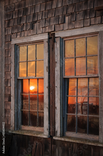 Sunset in windows