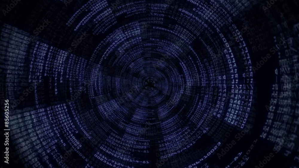 Abstract Numbers Tunnel Background Abstract Numbers Tunnel Background