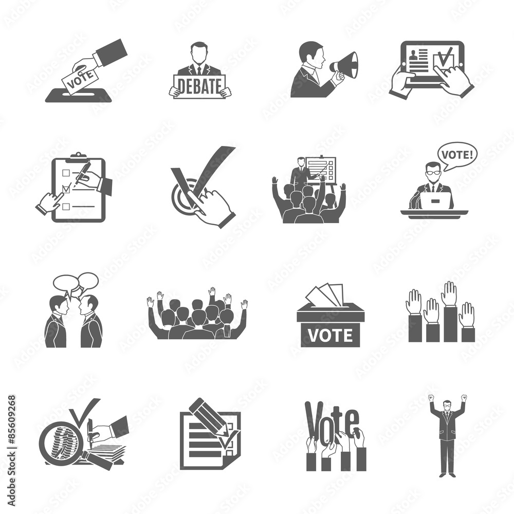 Election Icons Set Election Icons Set