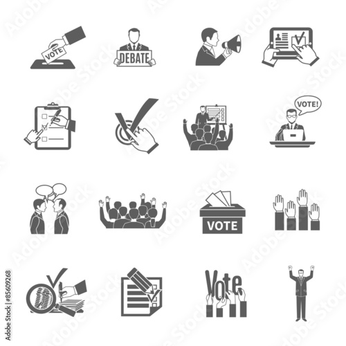 Election Icons Set