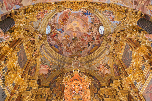 Granada - baroque sanctuary of church Monasterio de la Cartuja