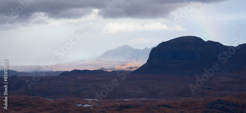 Suliven and Quinag in the Scottish Highlands
