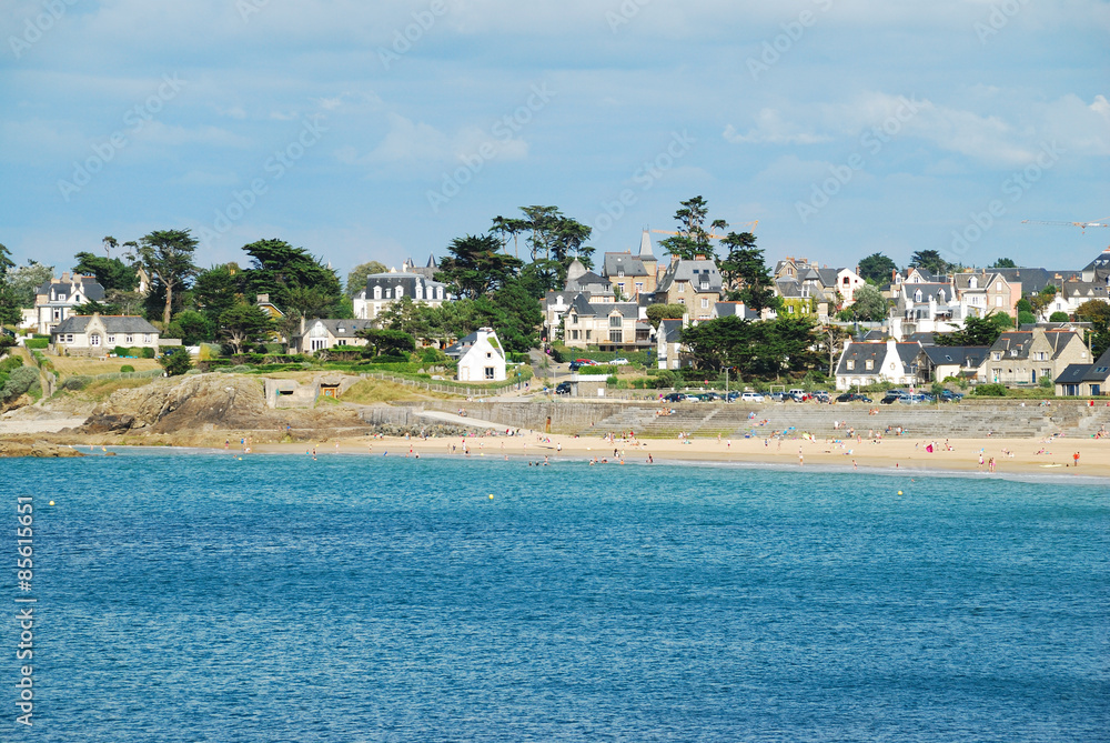 Longchamp beach in Saint-Lunaire (35), Brittany, France