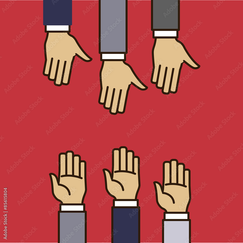 Obraz premium Hand sign design 