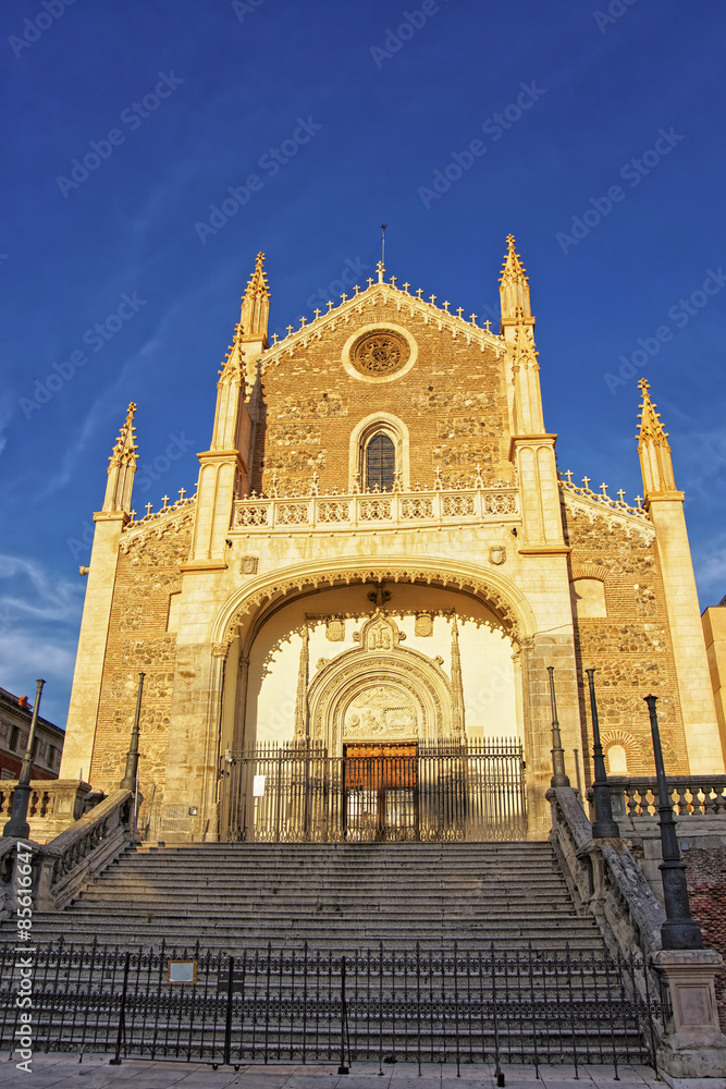 St. Jerome the Royal church in Madrid