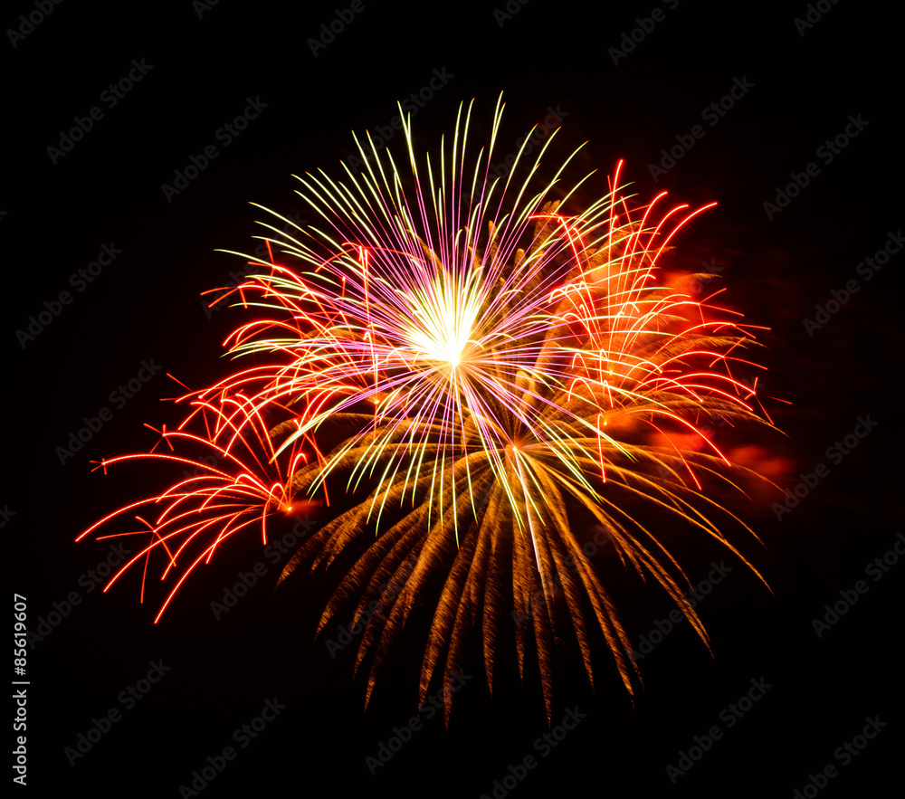 Fireworks in the night Fireworks in the night