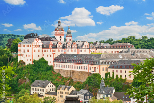 Das Weilburger Schloss über Altstadt und Lahn photo