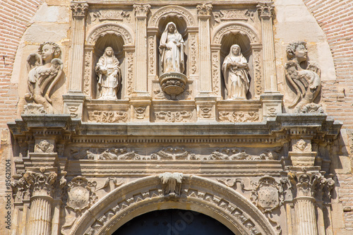 Granada - The detail of renaissance portal of St. Ann church 