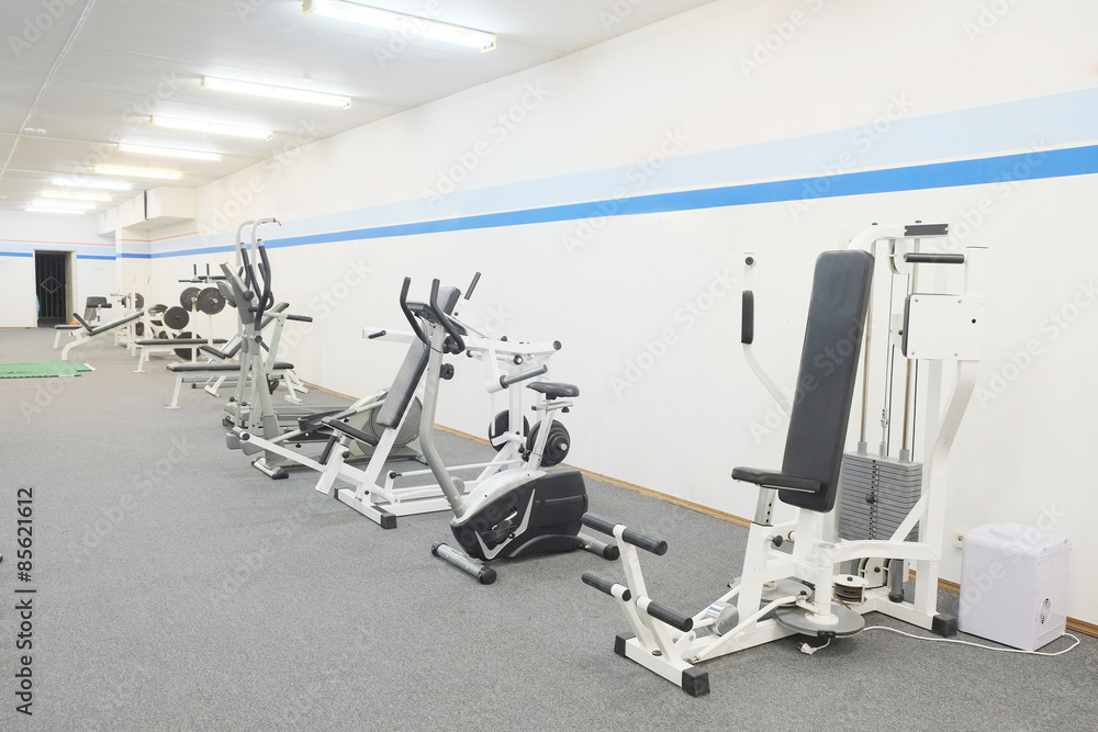 Interior of a fitness hall Interior of a fitness hall