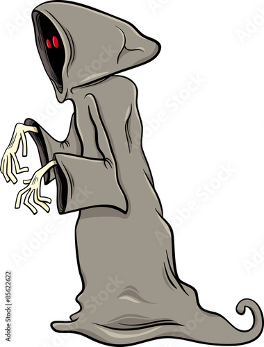 phantom or ghost cartoon illustration