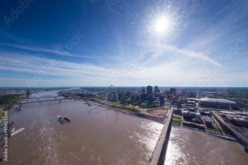 St. Louis Missouri Aerial Skyline Daytime