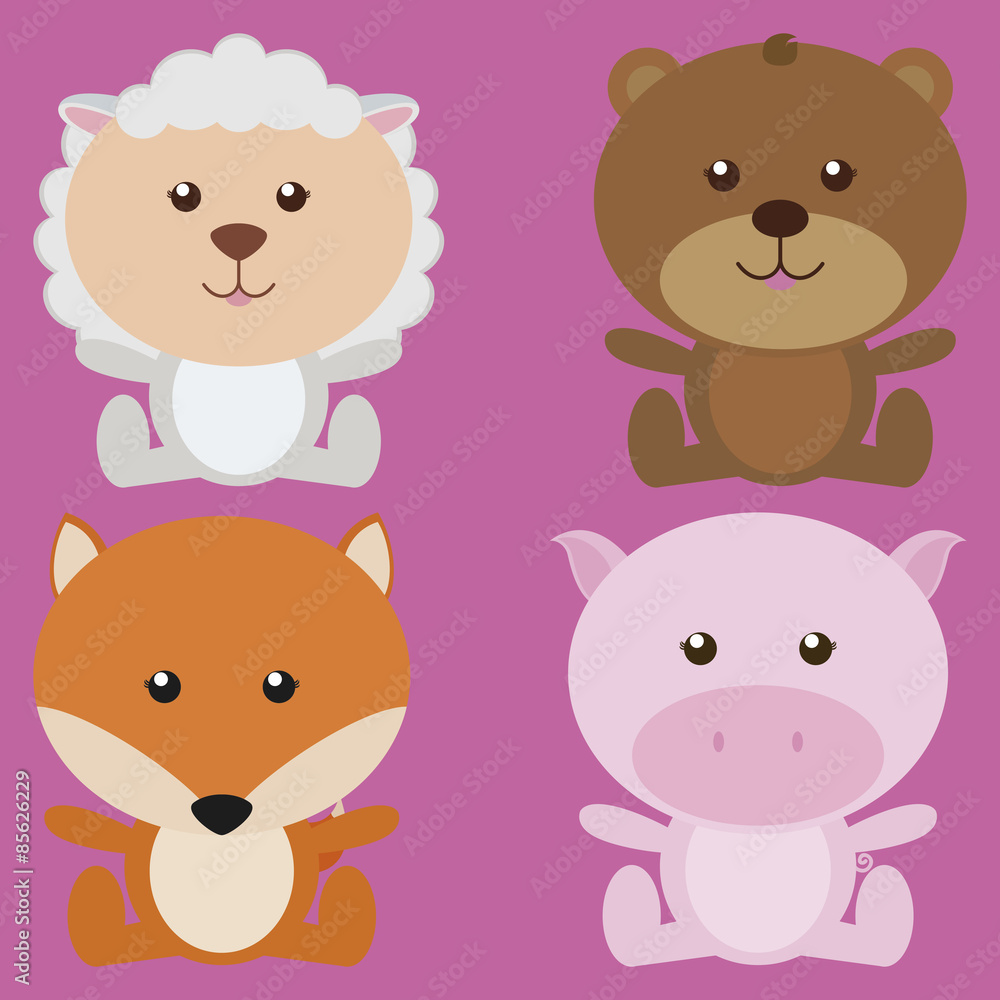 Naklejka premium Animals