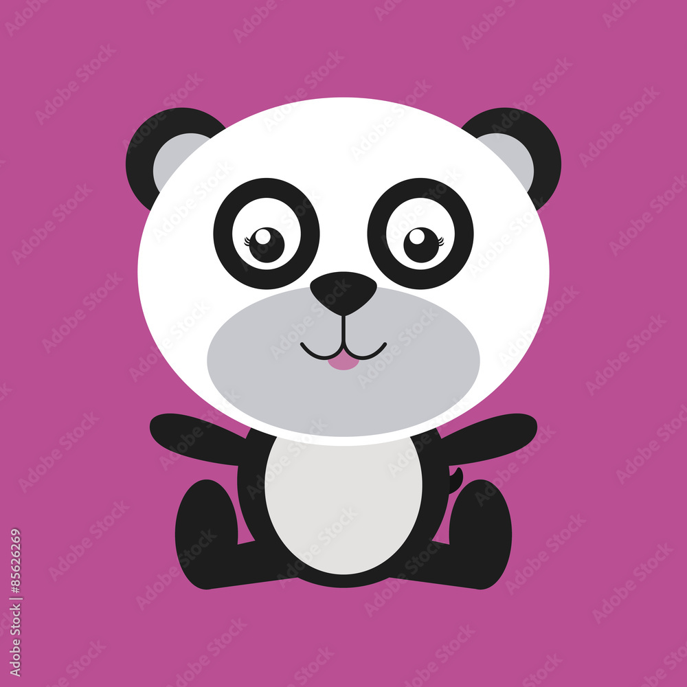 Naklejka premium Panda